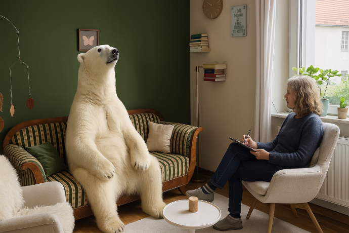 Der Eisbär in der Therapie